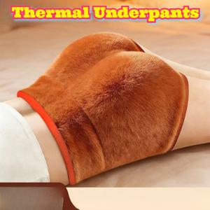 여성용 풀 플리스 안감 보온 하이웨이스트 뱃살 보정 팬티, 허리 부분 강화, 앞뒤 보온 겨울용 편안한 반바지