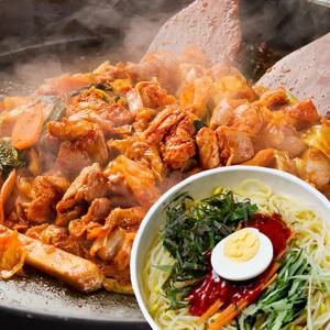 참닭 춘천 닭갈비700g4팩+옛날 쫄면(면2kg+양념장40g10봉)총10인분