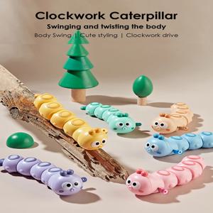 1pcs 귀엽고 재미있는 체인 장난감 애벌레 장난감, 아이들을 위한 기어다니는 장난감, 어린이 선물, 조기 교육 장난감