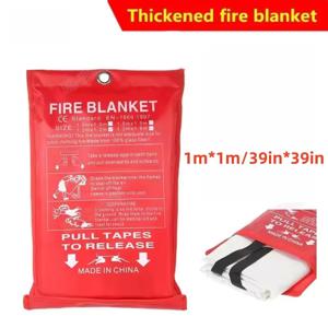 1mx1m 화재 담요 비상용 방화 담요 불연 담요 주방 벽난로 그릴 BBQ용