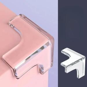 투명한 충돌 방지 커피 테이블 가구 코너 보호대 어린이용 부드러운 코너 보호대 거실 장식 4-10개