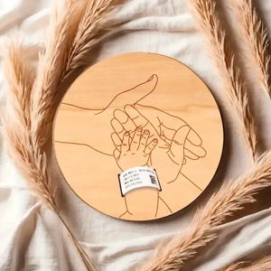 아기 선물 기념일 선물 신생아 각인 기념품 홀더 사진 액세서리 개인 맞춤 이름 ﻿ 시즌씨