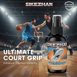 시케잔 농구화 그립 스프레이 - 스니커즈 밑창용 미끄럼 방지 트랙션 강화제 - 즉각적인 코트 그립 & 미끄럼 방지