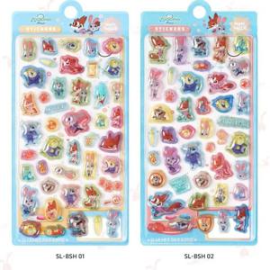 정품 Zootopia2 3d 크리스탈 스티커 Diy 일기 전화 케이스 장식 스티커 어린이 장난감 Kawaii 릴리프 스티커