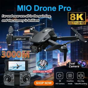 새로운 전문가용 M10 드론 8K HD 카메라 브러시리스 모터 원격 조종 UAV 장난감, 항공 촬영 애호가 및 초보자 선물