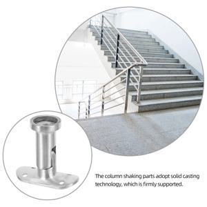 스테인레스 스틸 핸드레일 브래킷 계단용 고정 지지대 우아하고 내구성 있는 실내 핸드레일 액세서리 핸드레일 브래킷