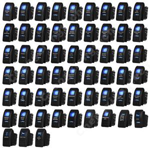 12v/24v 파란색 Led 빛 5 핀 On Off SPST 로커 스위치 7 핀 On Off On ARB Carling 스타일 자동차 보트 방수 푸시 스위치