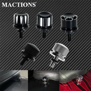 할리 투어링 킹 스트리트 글라이드 Softail Dyna Sportster XL Street Bob 96-19 용 오토바이 블랙/크롬 시트 볼트 탭 나사