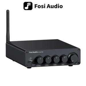 Fosi Audio BT30D PRO Bluetooth 사운드 전력 증폭기 스피커 서브 우퍼 용 2.1 채널 앰프 오디오 수신기 165Wx2 + 350W