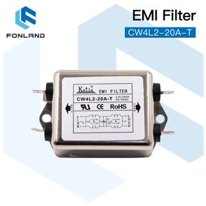 FONLAND 전원 EMI 필터 CW4L2-10A-T / CW4L2-20A-T Co2 레이저 조각 기계용 단상 AC 115V / 250V 20A 50/60HZ