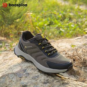Baasploa 남성 겨울 신발 2025 미끄럼 방지 편안한 방수 하이킹 야외 운동화 따뜻한 빛 남성 운동화 유지