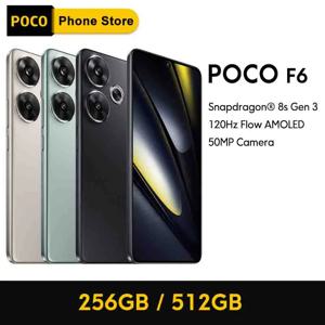 POCO F6 스마트폰 글로벌 버전 스냅드래곤 ® 8세대 3 5000mAh 배터리 6.67인치 1.5K 120Hz 크리스탈레즈 AMOLED 도트디스플레이 NFC 5G