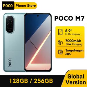POCO M7 글로벌 버전 스마트폰 스냅드래곤 685 6.9인치 144Hz FHD+ 디스플레이 7000mAh 배터리 NFC 33W 고속 충전 NFC