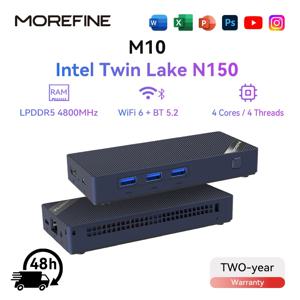 모어파인 M10 미니 PC 알더레이크 N150 휴대용 컴퓨터 LPDDR5 12GB 512GB 윈도우11PRO SATA SSD 1000M 포켓 PC 게이밍 컴퓨터