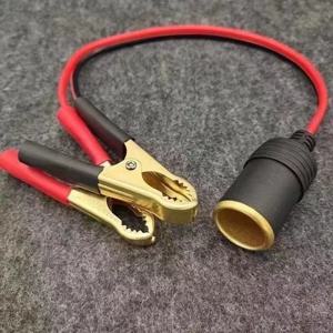 12V 24V 자동차 고전력 순수 구리 배터리 클립 담배 라이터 여성 소켓 12V 24V 볼트 220W 자동차 소켓 플러그