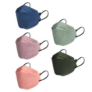 성인용 일회용 얼굴 마스크, 물고기 타입, 3D 4 겹 단색, Navidad 커버, 패션 입