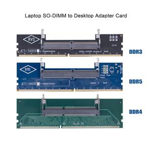 DDR3 DDR4 DDR5 노트북-데스크탑 메모리 어댑터 카드 메모리 RAM 커넥터 어댑터 DIMM 카드 SO-DIMM-PC 컴퓨터 변환기