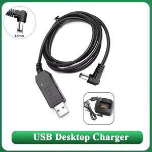 Baofeng 충전기 케이블 DM 1701 UV 5R UV 82 UV 10R DR-1801 워키 토키 UV 9R Plus UV S9 Ham 라디오 용 데스크탑 USB 충전기 케이블