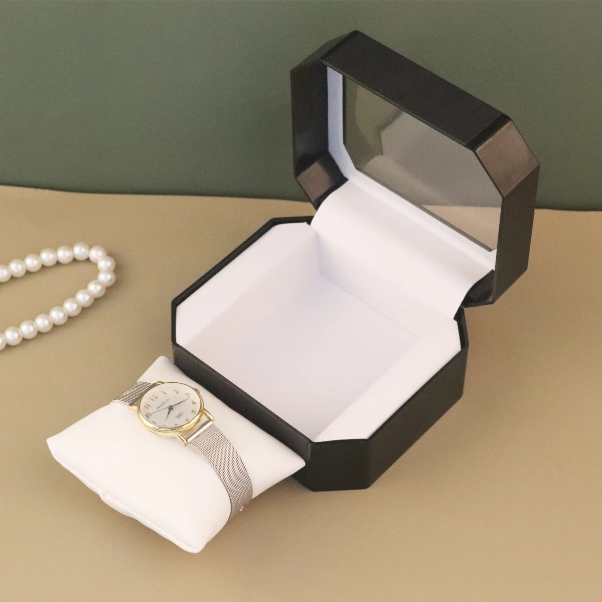 시계 상자 고급 유럽 남성용 아크릴 시계 디스플레이 상자 시계 보관 상자
