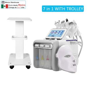 H202 수소 산소 작은 거품 미용 기계 미세 박피술 아쿠아 장치 딥 클렌징 페이스 스킨 스파 트롤리