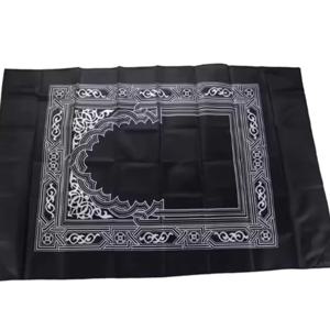 휴대용 폴리에스터 브레이드 매트, 휴대용 기도용 깔개, 나침반 파우치, 여행 가정 담요, 새로운 스타일, 100x60cm