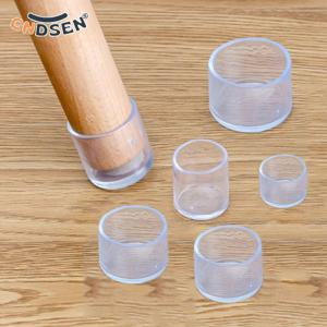 2-10 Pcs 투명 라운드 미끄럼 방지 가구 커버 의자 다리 캡 고무 피트 보호대 패드 레벨링 피트 장식 직경 16mm-30mm