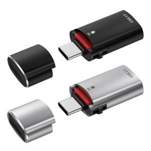 아이폰 15 용 투인원 USB 3.0 OTG 변환기, TF 카드, USB 드라이브 카드 리더기, C타입-USB 어댑터 커넥터, 5Gbps 속도