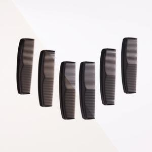 12pcs 휴대용 플라스틱 정전기 방지 양면 조밀 한 이빨 머리 빗 살롱 헤어 빗 도구 실제 머리 가발에 대 한 특별