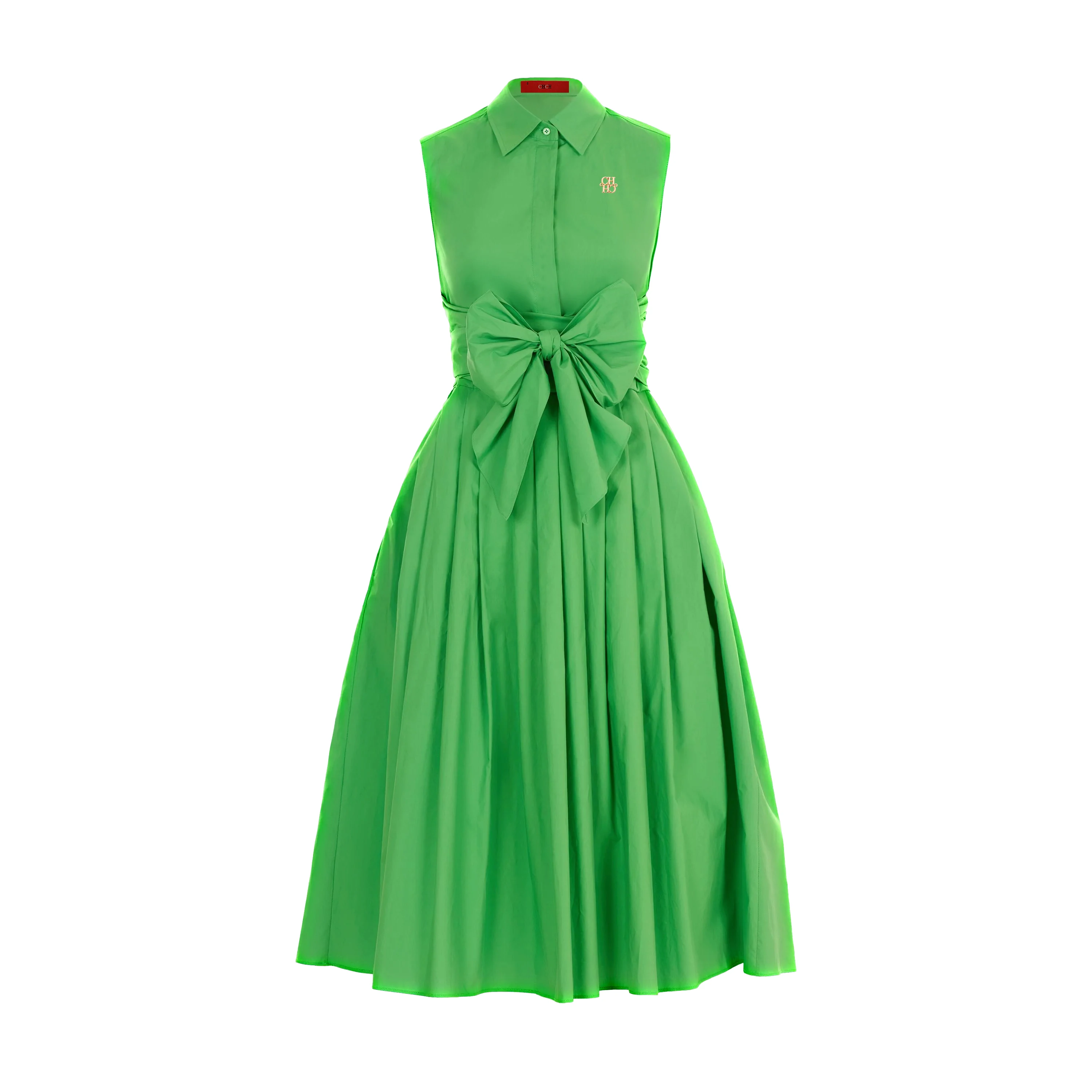 CHCH 여성 드레스 여름 해변 파티 민소매 싱글 브레스트 레이스 업 디자인 여성 롱 드레스