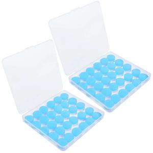 30Pcs 실리콘 귀마개 수면 수영 여행 작업 공부를위한 재사용 가능한 귀마개 소음 감소 유연한 귀마개