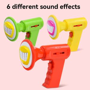 어린이 음성 변경 스피커, 역할 놀이, 휴대용 스피커, 앰프, 장난 장난감, 6 가지 사운드 효과