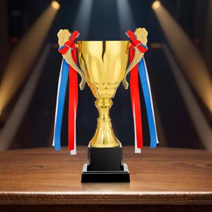 금속 금 트로피 컵 축구 트로피 우승자 상 스포츠 대회 트로피 농구 축구 트로피 장난감 파티 행사