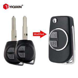 스즈키 스위프트 그랜드 SX4 Vitara Alto Ignis Liana Jimny Splash Agila Samurai Vauxhall Uncut Blade 용 수정 된 원격 자동차 키 쉘