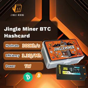 Jingle Mining 300KH/s BTC SOLO 미니 로터리 마이너 3.3V Jingle Miner 2핀 1.25mm SHA-256d Wi-Fi 비트코인 ​​마이너 솔로 마이너