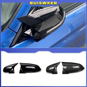 블랙 사이드 미러 커버 캡, BMW 1, 2, 3, 4 X 시리즈용, 백미러-M4 스타일, F20, F21, F87, M2, F23, F30, F32, F36, X1, E84, 글로스
