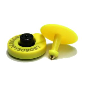 동물 관리용 FDX-B RFID 귀 태그, EM4305 칩, 134.2Khz ISO11784, 50PCs