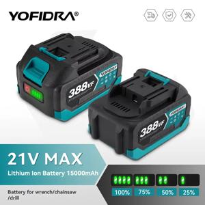 YOFIDRA 388VF 928VF 충전식 배터리 22500mAh 3.0Ah 4.0Ah 리튬 이온 배터리 전동 공구 용 리튬 이온 배터리