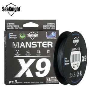 SeaKnight 브랜드 X9 시리즈 PE 낚싯줄, 울트라 스무스, 롱 캐스팅, 9 가닥, 500M, 300M, 17LB-80LB, 신제품