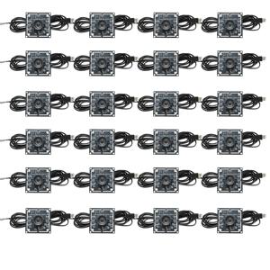 핫 100도 카메라 모듈 1MP OV9732 1280x720 USB 무료 드라이버 수동 초점, WinXP/7/8/10용 2미터/3미터 케이블 포함