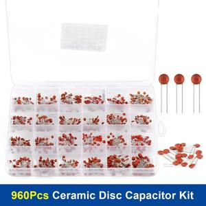 300pcs/960pcs 세라믹 커패시터 세트 2pF-0.1uF 전자 부품 커패시터 모듬 키트 샘플 DIY