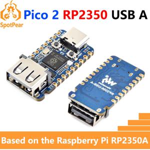 USB A 개발 보드, Raspberry Pi Pico 2, RP2350A, Waveshare RP2350-USB-A