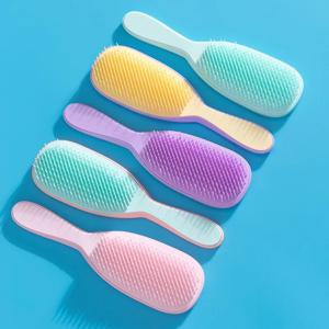 헤어 브러시 정전기 방지 헤어 빗 젖은 머리와 마른 머리 모두 사용 가능 휴대용 엉킴 방지 헤어 두피 마사지 빗 스타일링 도구 이발사 빗