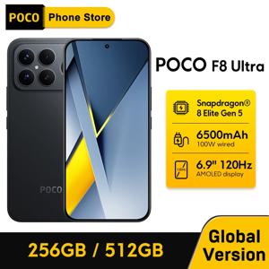 POCO F8 울트라 글로벌 버전 스마트폰 스냅드래곤 ®   8 엘리트 5세대 6500mAh 배터리 100W 하이프차지 6.9인치 120Hz 디스플레이 50MP NFC 5G