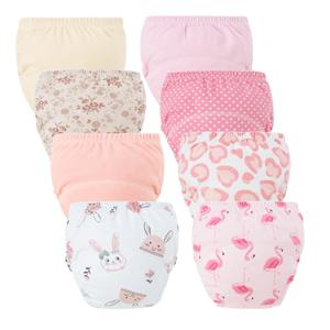 8/5개입 아기용 면 트레이닝 팬츠 방수 천 기저귀 재사용 가능한 기저귀 아기 기저귀 교체용 팬티