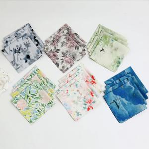 여성용 순면 손수건 6팩, 부드럽고 편안한 손수건, 결혼식 시즌 신부 기념품, 흡수성 땀 수건