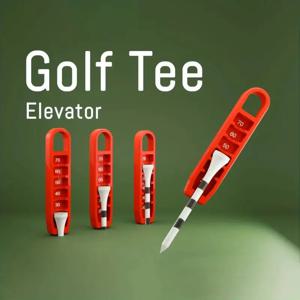 골프 티 엘리베이터 3D 인쇄 골프 티 높이 게이지 휴대용 티 높이 조절기 골퍼를위한 20-70mm 선물의 정확한 배치