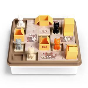 Diy 숨바꼭질 고양이 퍼즐 클리어런스 클리어런스 보드 게임 고양이 어린이 공간 계획 논리적 사고 훈련 퍼즐 장난감