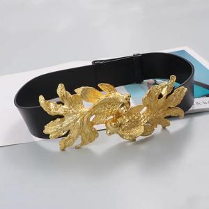 여성 패션 물고기 버클 블랙 정품 가죽 코르셋 여성 Cummerbund 코트 허리띠 드레스 Decration 와이드 벨트 J077