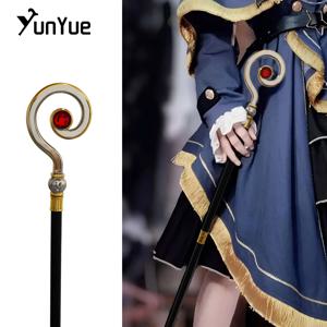 빈티지 화이트 골드 루비 왕관 지팡이 워킹 케인 신사 컬렉션 우아한 지팡이 코스프레 사진 소품 파티 지팡이