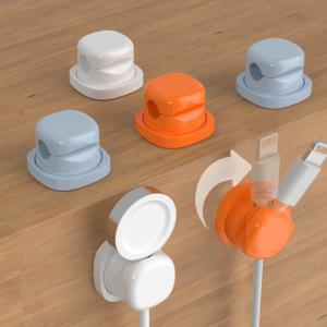 회전식 베이스와 미끄럼 방지 디자인을 갖춘 3/6피스 가정용 케이블 클램프 키트, 가정 및 차량용 책상, 휴대폰 포함 작업에 적합